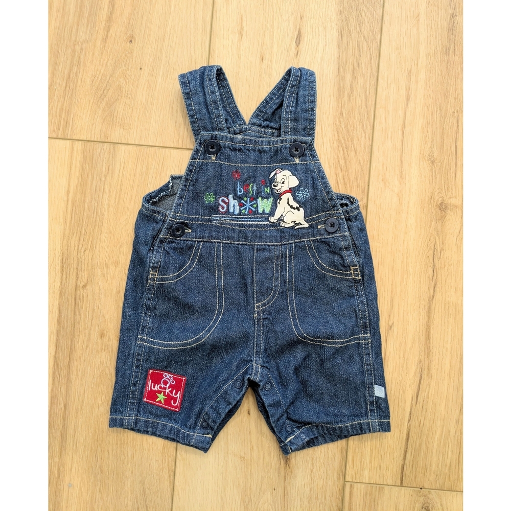 RARE Disney 101 Dalmatian Embroidered Lucky Shorteralls